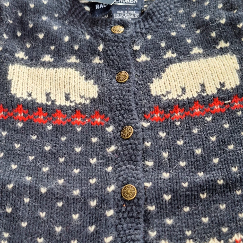 Ralph Lauren NWT Blue Bear sweater 18 Months